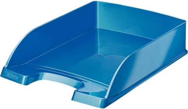 Ablagekorb Briefkorb Leitz 5226 WOW PS A4 255x357x70mm blau metallic