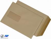 Braune DIN B5 176x250mm Versandtasche mit Fenster nk (500 Stück) Braune DIN B5 176x250mm Versandtasche mit Fenster nk (500 Stück)