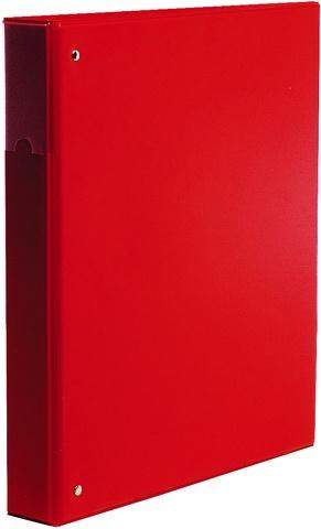 Ringbuch A4 4-Ring-Reißmechanik Ring-Ø 25 mm rot / 1 St.