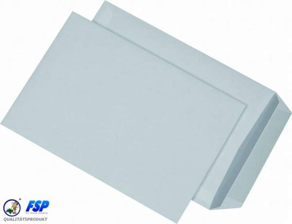 Weiße DIN B5 176x250mm Versandtasche ohne Fenster nk (500 Stück)