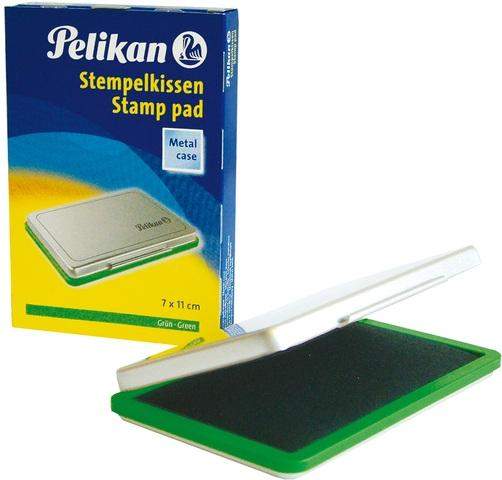 Stempelkissen Metall 7 x 11 cm grün Pelikan Größe 2 / 1 St.