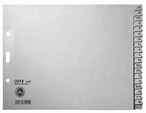 Register Leitz 1210 A-Z A4 Papier halbe Höhe 20 Blatt grau (1 St