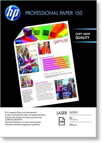 Laserpapier HP Professional 150 A4 150g weiß glänzend 150 Blatt