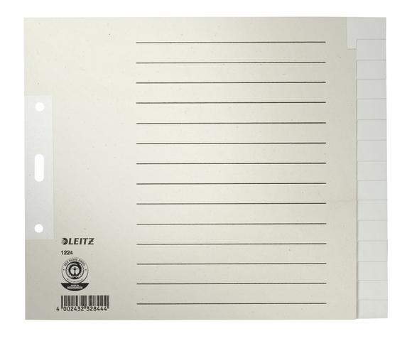 Register Leitz 1224 Blanko A4 Papier 200x240 15 Blatt grau /1 St