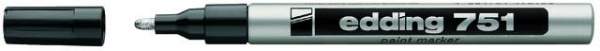 Lackmarker Permanentmarker Edding 751 deckend silber