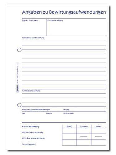 Bewirtungskostenbeleg Zweckform 745 DINA5 50 Blatt / 1 St.