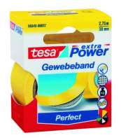 Gewebeband Tesa "Extra Power" 2,75m x 38mm gelb Gewebeband Tesa "Extra Power" 2,75m x 38mm gelb