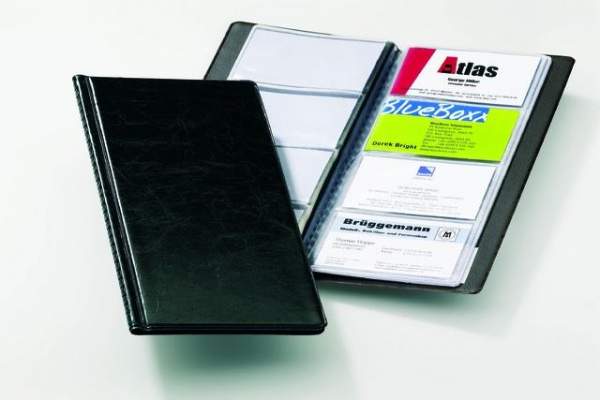 Visitenkartenalbum Durable Visifix 2380 f. 96 Karten schwarz 1St