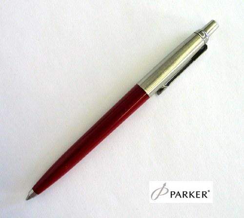 Kugelschreiber Parker Jotter Gehäuse rot Mine blau