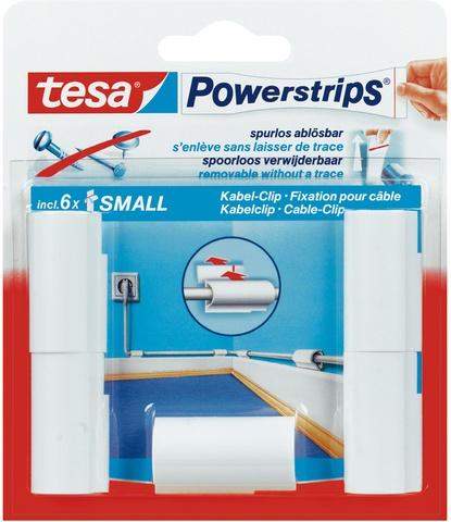 Kabelclip TESA Powerstrips® sk weiß 1 Schachtel á 5 St.