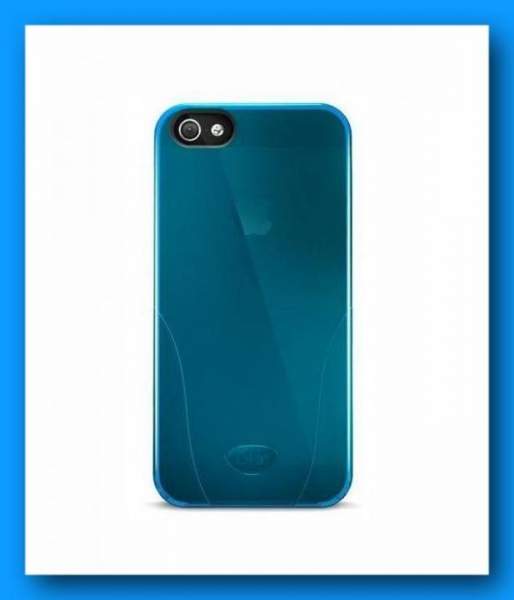 Schutzhülle iSkin Solo Cover blau für Apple iPhone 5 und iPhone 5S