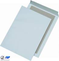 Weiße 250x353mm Papprückwandtaschen ohne Fenster hk