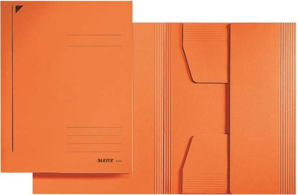 Einschlagmappe Jurismappe Leitz 3924 Karton 300 g/m² 3 Klappen A4 für 250 Blatt orange