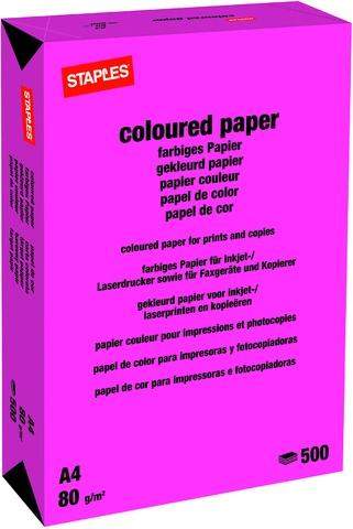 Kopierpapier Neon Pink Leuchtfarben
