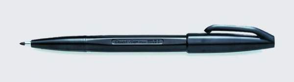 Fineliner Faserschreiber Pentel Sign Pen mit Kappe 0,4mm blau