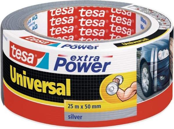 Klebeband Gewebeband TESA extra Power 50mm x 25m silber