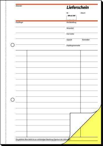Lieferscheinbuch Sigel SD11 A5 2x40 Blatt 2-fach bedruckt sd