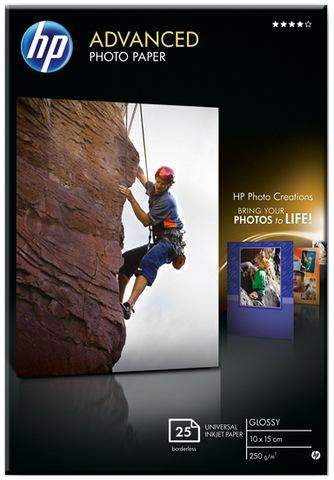 Fotopapier Inkjet-Papier HP Q1991A 10x15cm glossy 240g 20 Blatt