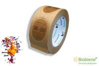 Bedrucktes Papierklebeband braun 50mm x 66m 2 farbig Bedrucktes Papierklebeband braun 50mm x 66m 2 farbig