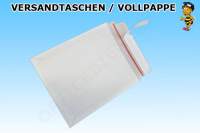 Versandtaschen aus Vollpappe weiß 240x315mm