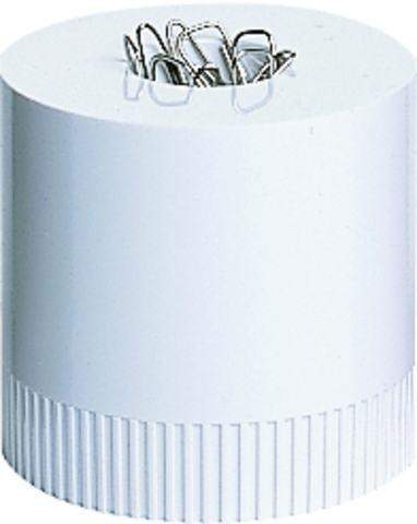 Briefklammerspender Arlac Clip-Boy magnetisch weiß inkl. Büroklammern