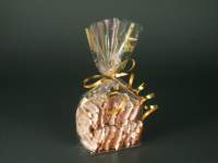 Frischhaltebeutel 14,5 x 6 x 23,5 cm transparent Sterne gold Frischhaltebeutel 14,5 x 6 x 23,5 cm transparent Sterne gold