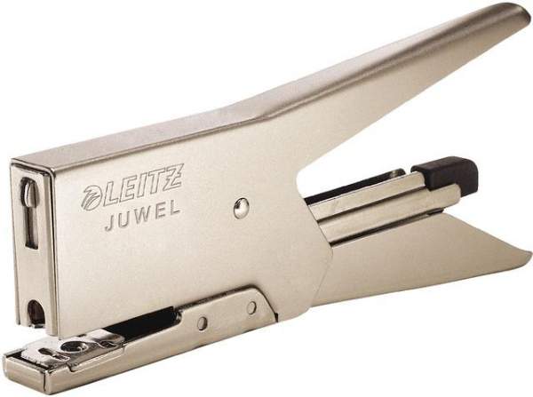 Heftzange Leitz 5557 JUWEL 2000 für Juwel 4 mm 12 Blatt Nickel