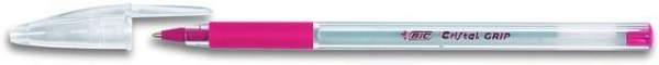 Kugelschreiber Bic-Cristal® mit Clip M rot / 12 Stück