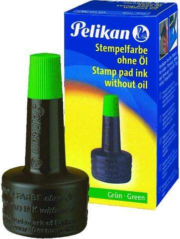 Stempelfarbe ohne Öl 28ml Pelikan 351239 Verstreicherflasche Grün