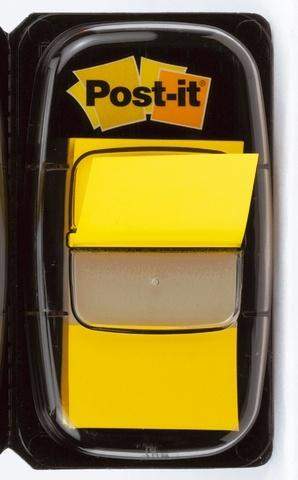 Haftmarker Post-it Index 680 Signalstreifen 25,4 x 43,2 mm gelb